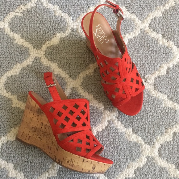 Franco Sarto Shoes - Franco Sarto cork wedge platform size 7